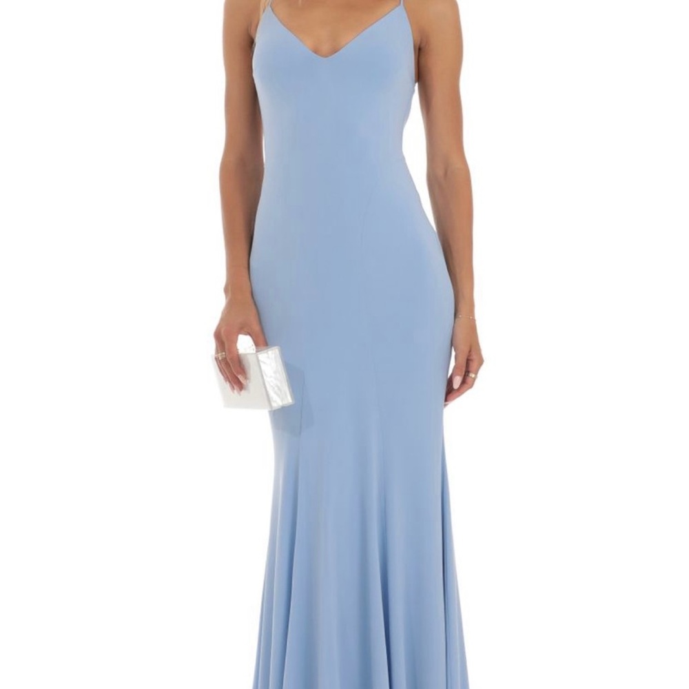 Lucy in the Sky Light Blue Maxi Dress